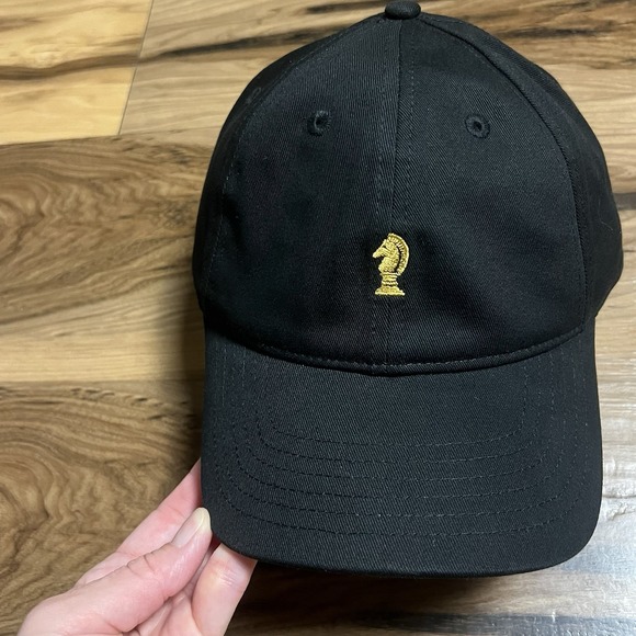 Lord Abbett Knight Chess Piece Black Adjustable Finance‎ Golf Logo Dad Hat Cap - Picture 7 of 7